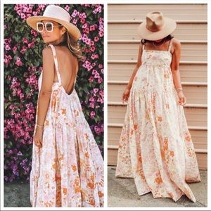NEW Free People Park Slope Floral Maxi Dress Size Medium